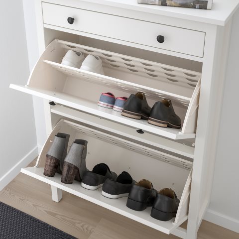 HEMNES, shoe cabinet with 2 compartments, 201.695.59 - IKEA Greece HEMNES, shoe cabinet with 2 compartments, 201.695.59