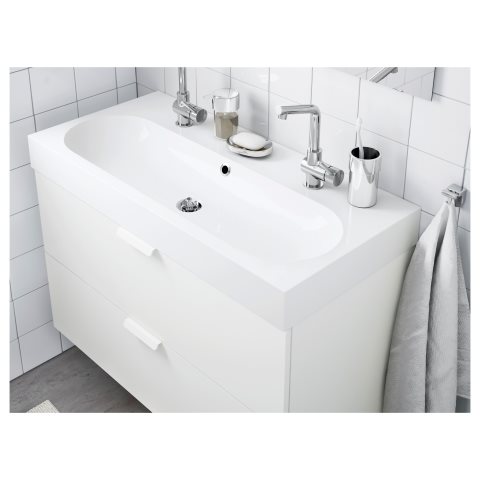 BRAVIKEN, Μονός νιπτήρας, 301.354.46 - IKEA Ελλάδα BRAVIKEN, Μονός νιπτήρας, 301.354.46