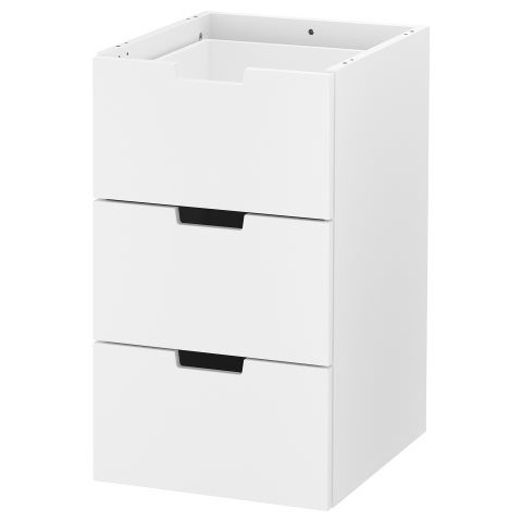 NORDLI, συρταριέρα με 3 συρτάρια, 40x68 cm, 203.834.65