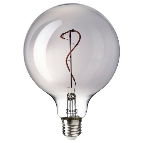 MOLNART, λαμπτήρας LED E27 140 lumen/γλόμπος, 125 mm, 205.134.81