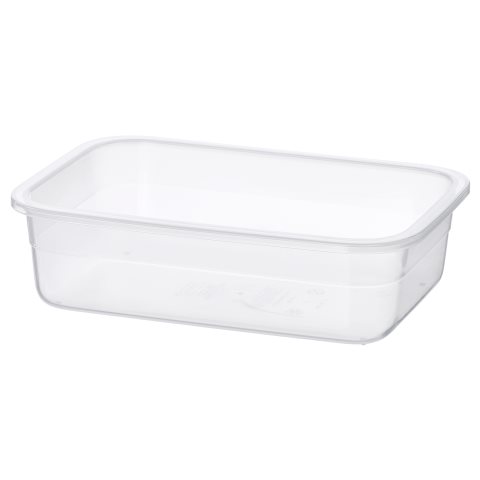 IKEA 365+, δοχείο αποθήκευσης τροφίμων ορθογώνιο/πλαστικό, 1.0 l, 403.591.48