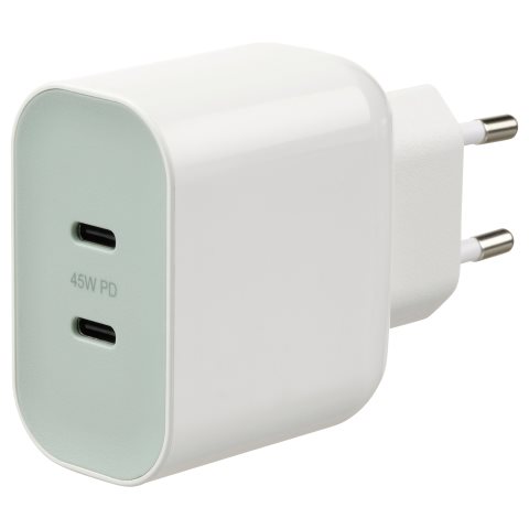 SJOSS, φορτιστής με 2 θύρες USB 45W, ταχείας φόρτισης, 805.744.38