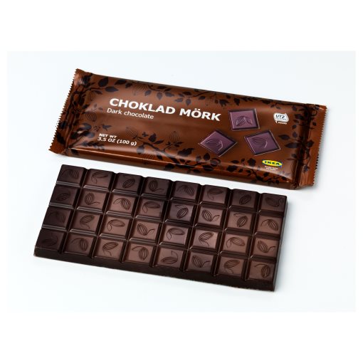 CHOKLAD MORK, dark chocolate/UTZ certified, 100 g, 002.939.27