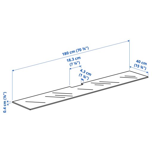 BESTÅ, top panel for TV, 002.953.04