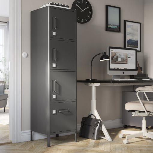 IDÅSEN, high cabinet with drawer and doors, 45x172 cm, 004.963.88