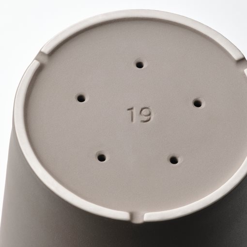 KLARBÄR, plant pot with saucer/in/outdoor, 19 cm, 005.108.22