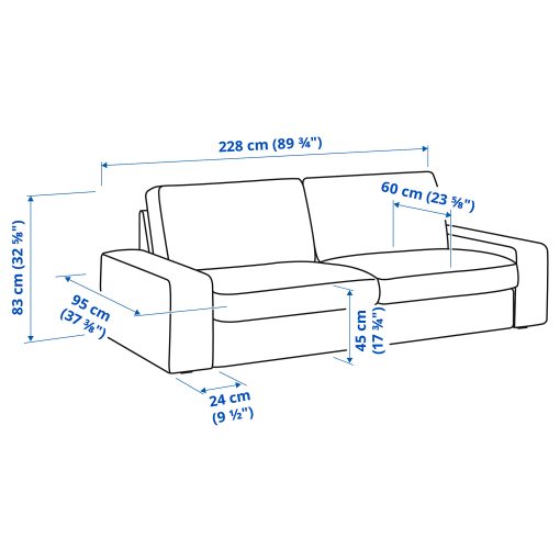 KIVIK, 3-seat sofa, 005.195.25