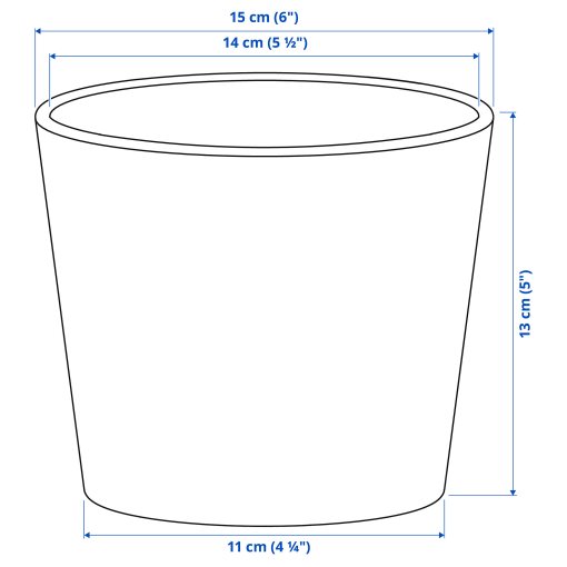SOJABÖNA, plant pot, 12 cm, 005.335.88