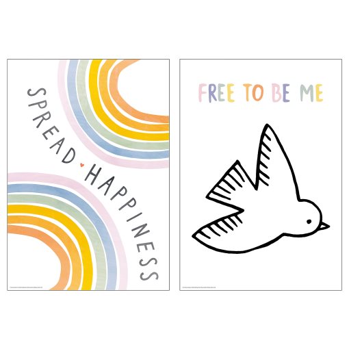 BILD, πόστερ/Ευτυχία παντού, 2 τεμ. 21x30 cm, 005.364.93