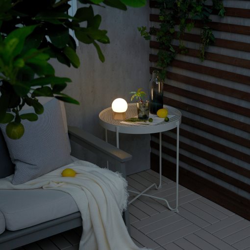 SOMMARLÅNKE, table lamp with built-in LED light source/outdoor/battery-operated, 13 cm, 005.443.27