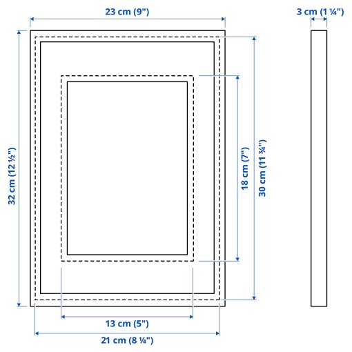 RODALM, frame, 21x30 cm, 005.488.82