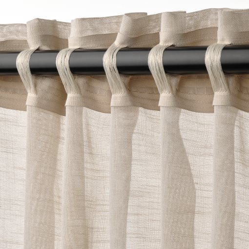 HALLEBRACKA, sheer curtains 1 pair, 145x300 cm, 005.568.48