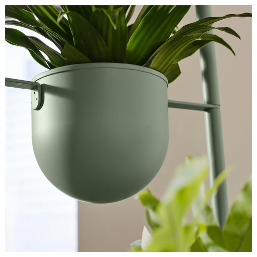 DAKSJUS, plant stand with 3 plant pots/in/outdoor, 005.670.26