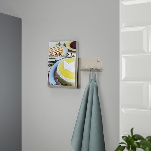 HAVREKROSS, wall organiser with hooks, 23x13 cm, 005.694.12