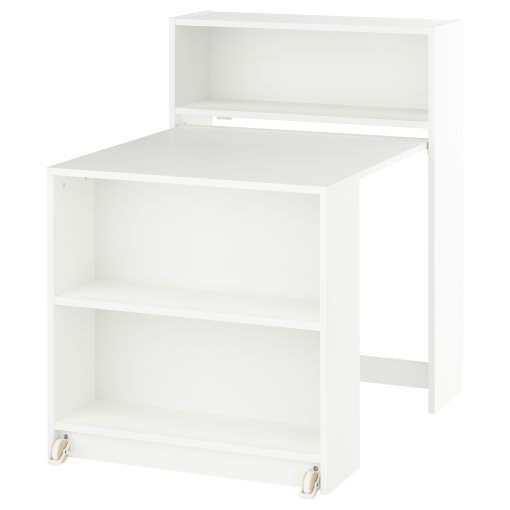 BILLY, bookcase with foldable table, 80x33/112x106 cm, 005.797.55