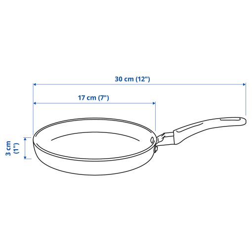 HEMLAGAD, frying pan non-stick coating, 17 cm, 005.808.91