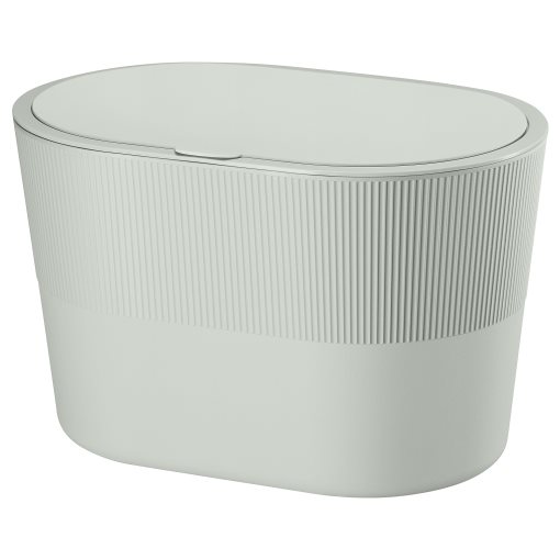 KINNASJÖ, waste bin with lid self-adhesive, 4 l, 005.918.56