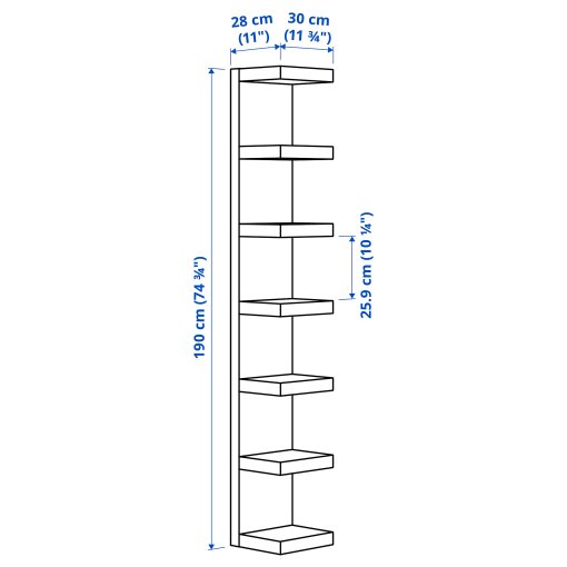 LACK, wall shelf unit, 30x190 cm, 005.928.70