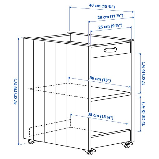BRYTNING, storage unit, 29x40x47 cm, 005.985.32