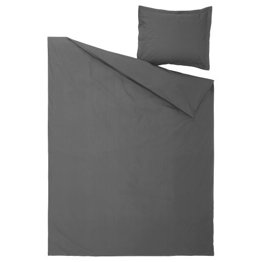 HAMPFLOCKEL, duvet cover and pillowcase, 150x200/50x60 cm, 006.064.38