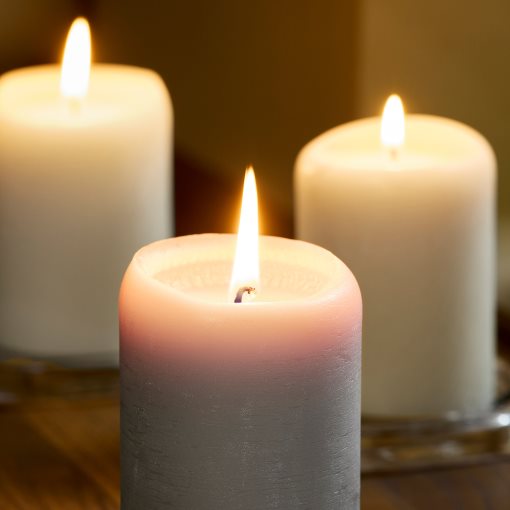 LOTSFÅGEL, αρωματικό κερί/Βανίλια, 3 τεμ. 30 ώρες, 006.087.67