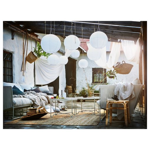 SOLVINDEN, ηλιακό κρεμαστό φωτιστικό με ενσωματωμένο φωτισμό LED, 30 cm, 006.150.08