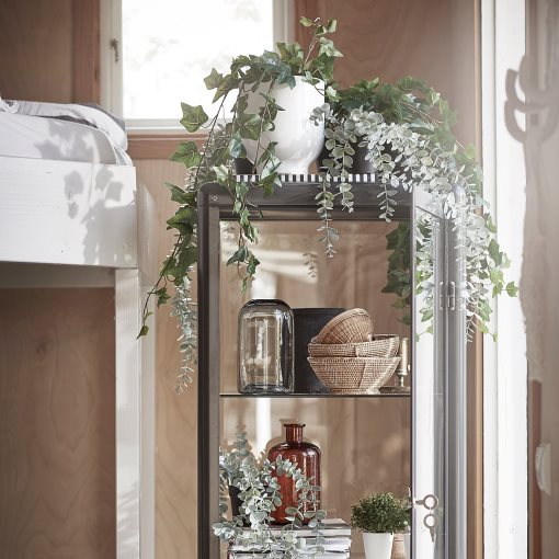 FEJKA, τεχνητό φυτό σε γλάστρα εσωτερικού/εξωτερικού χώρου κρεμαστό/ευκάλυπτος, 9 cm, 006.152.49