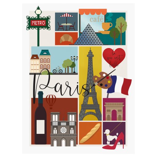 PJÄTTERYD, πίνακας/Παρίσι, 30x40 cm, 006.187.85