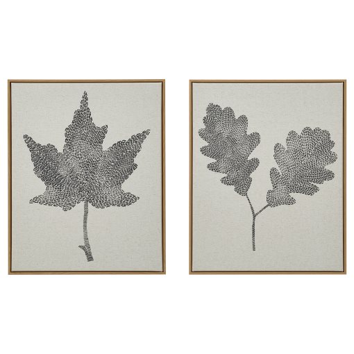 BLODFLÄDER, πίνακας/μαύρα φύλλα, 2 τεμ. 40x50 cm, 006.238.57