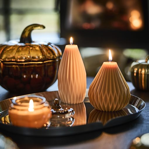HOSTAGILLE, unscented chandelier candle 2 pack, 25 cm, 006.261.77