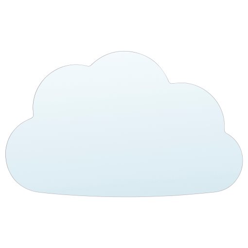 HOLMÖARNA, καθρέφτης σχήμα σύννεφο, 30x18 cm, 006.322.82