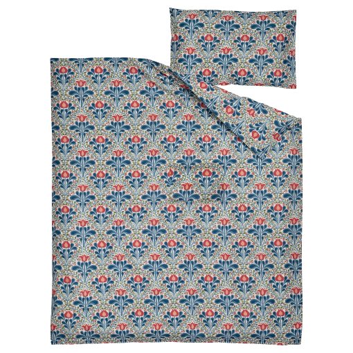 SÄTERVIDE, duvet cover 1 pillowcase for cot, 110x125/35x55 cm, 006.370.67