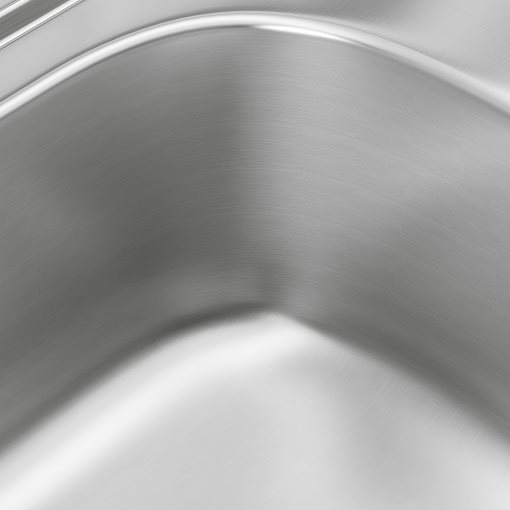 FYNDIG, inset sink 1 bowl with drainboard, 70x50 cm, 091.581.85