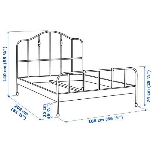 SAGSTUA, bed frame, 160X200 cm, 092.688.34