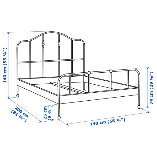 SAGSTUA, bed frame, 140X200 cm, 092.689.09