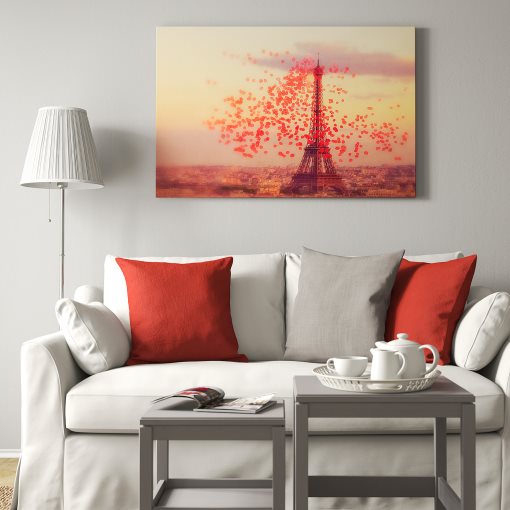 BJORKSTA, picture with frame, Eiffel tower/140x100 cm, 093.846.78