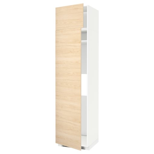 METOD, ψηλό ντουλάπι για ψυγείο ή καταψύκτη με 2 συρτάρια, 60x60x240 cm, 094.664.24