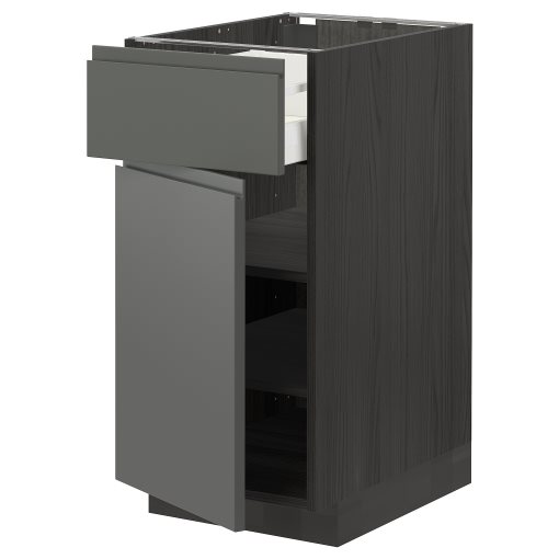 METOD/MAXIMERA, base cabinet with drawer/door, 40x60 cm, 094.706.90