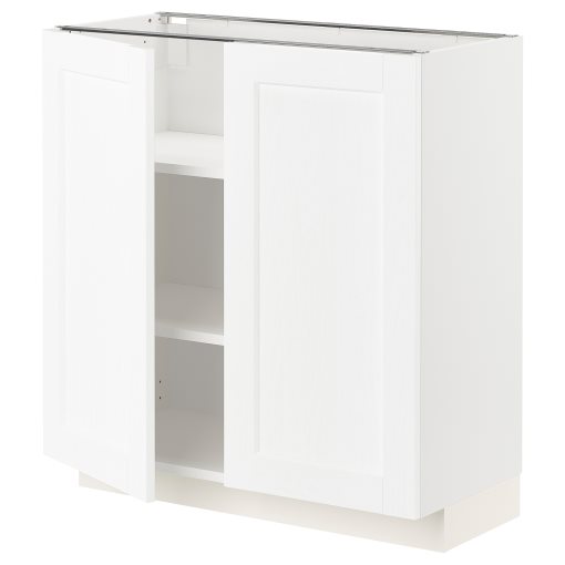 METOD, base cabinet with shelves/2 doors, 80x37 cm, 094.733.73