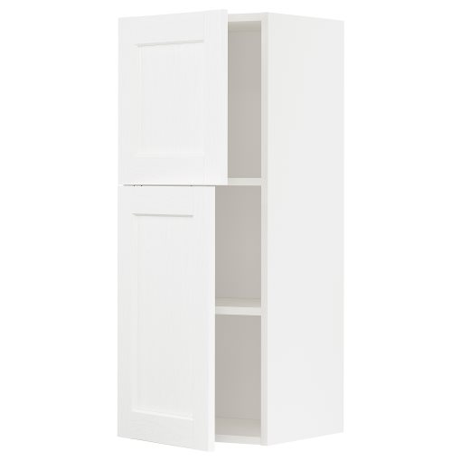METOD, wall cabinet with shelves/2 doors, 40x100 cm, 094.734.67