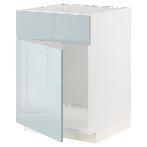 METOD, base cabinet for sink with door/front, 60x60 cm, 094.789.31