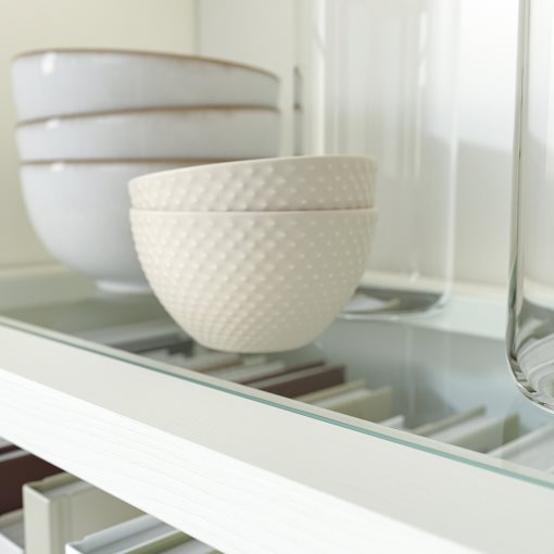 HAVSTA, glass-door cabinet with plinth, 81x37x134 cm, 095.346.54