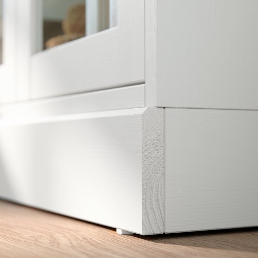 HAVSTA, glass-door cabinet with plinth, 81x37x134 cm, 095.346.54