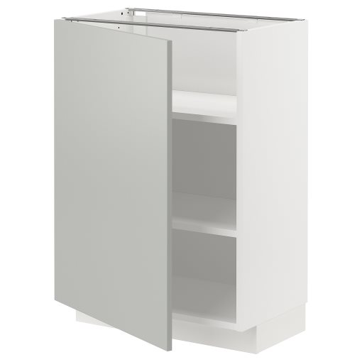 METOD, base cabinet with shelves, 60x37 cm, 095.384.02