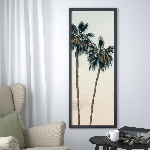 BJÖRKSTA, picture with frame/sunset nostalgia, 56x140 cm, 095.616.28