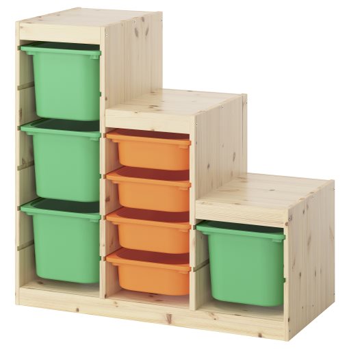 TROFAST, storage combination with boxes, 94x44x91 cm, 095.743.34