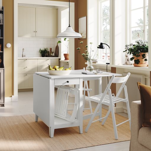 NÄSINGE/FRÖSVI, πτυσσόμενο τραπέζι και 2 καρέκλες, 48/104/159x85 cm, 095.969.96