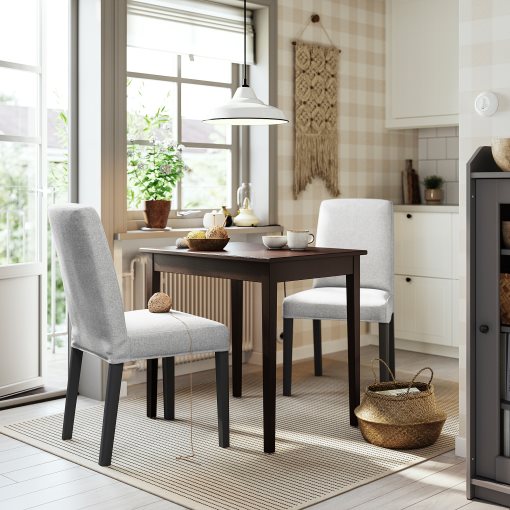 NÄSINGE/BERGMUN, table and 2 chairs, 80x60 cm, 095.970.00