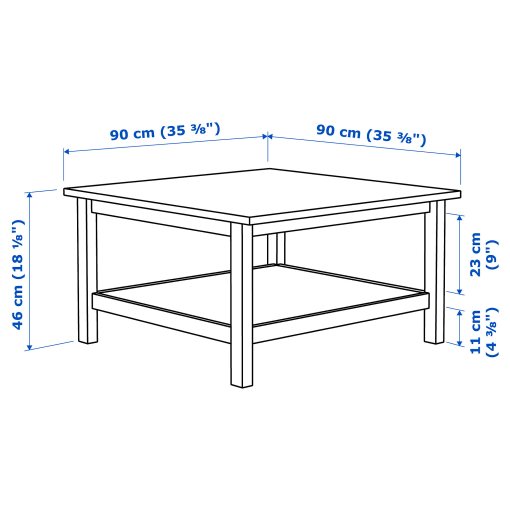 HEMNES, τραπέζι μέσης, 101.762.87