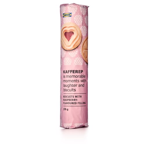KAFFEREP, biscuits with raspberry-flavoured filling, 176 g, 103.749.23